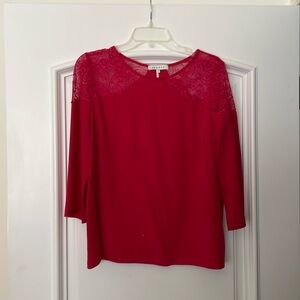 Sandro Silk & Lace Top